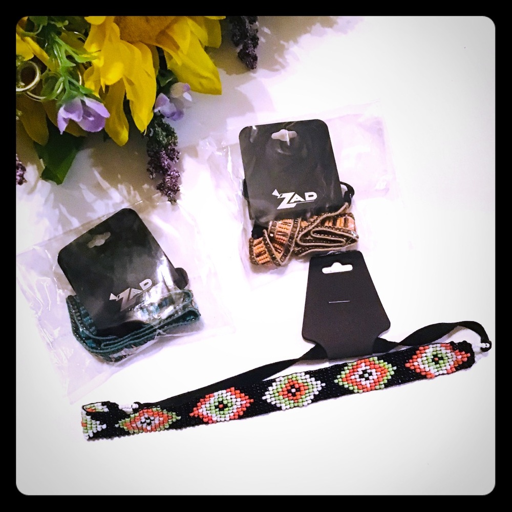 ☀️NWT ZAD SANTA BARBARA BEADED HEADBAND INDIA